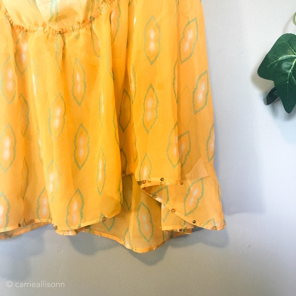 🌿 SALE Free People | Yellow Tropical Cover-Up - Picture 2 of 8